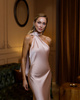 Weißes Maxikleid in Pariser Länge 