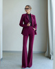 Zweiteiliger Damenanzug in Burgunderrot