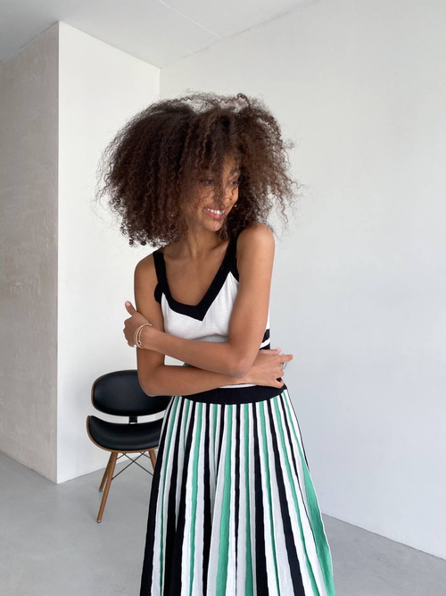 Glamour - gestricktes Midikleid