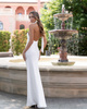 Weißes Maxikleid in Pariser Länge