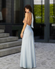 Weißes Maxikleid in Pariser Länge 
