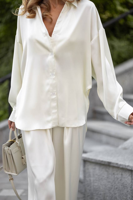 Syntia nude lux satin dreiteiliges Set