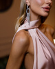 Weißes Maxikleid in Pariser Länge 
